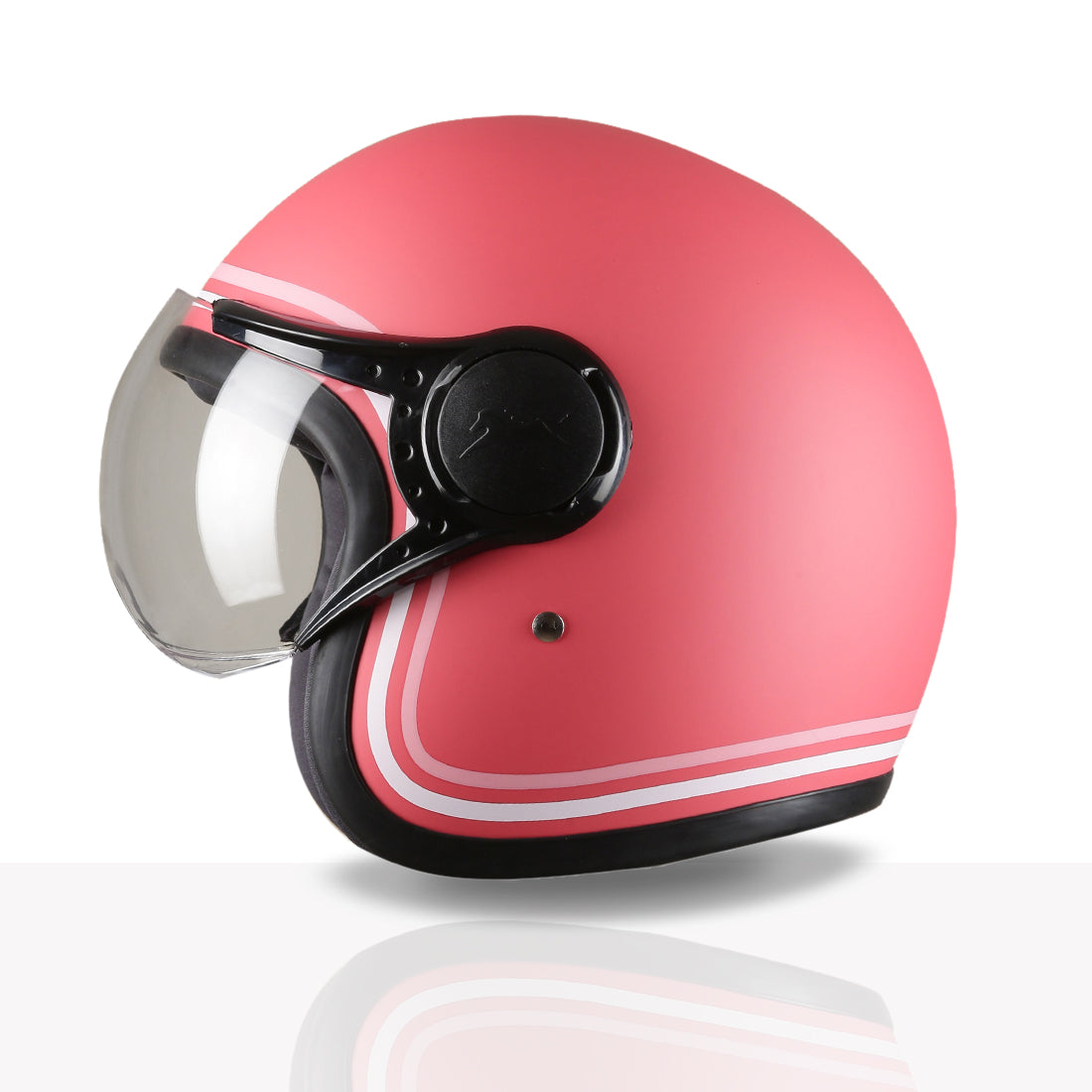 TVS MissFit Helmet for Women | Lightweight Ladies Helmet for Scooty | Stylish Girls Helmet with Extreme Comfort Fit | Women Helmet with Clear Visor | DOT & ISI Certified Helmet for Woman